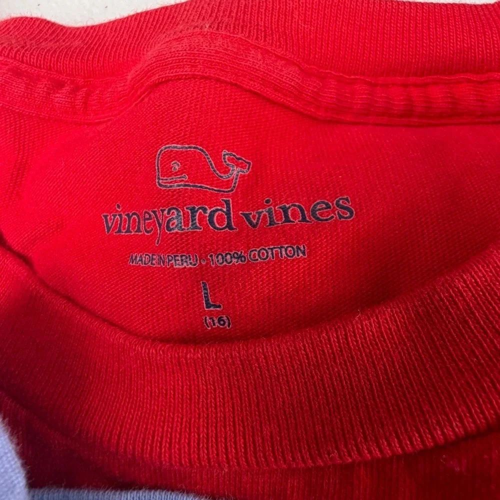 Vineyard Vines Kids Bundle 4 Pack Cotton Shirts Hoodie Pink Red Blue Large 14-18